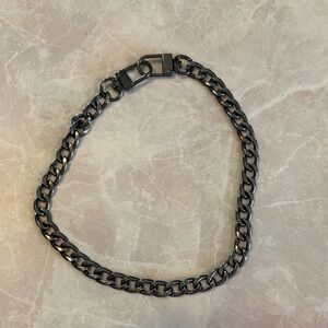 Gun Metal Color Bag Charm / Necklace